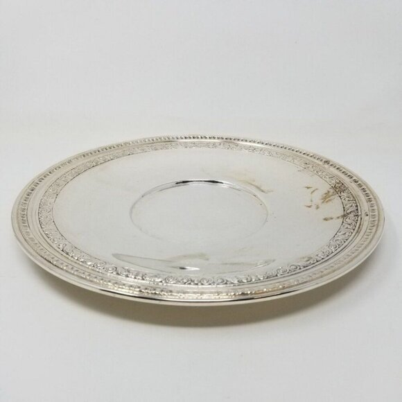 Reed and Barton 10.5” Silver-Plated Serving Platter #1201 - Picture 1 of 9